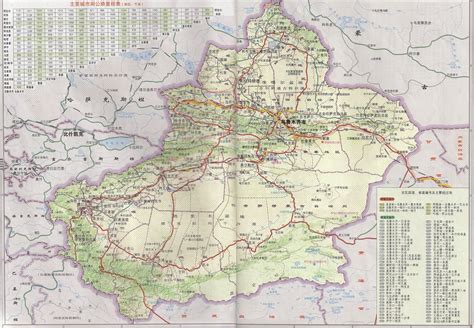 Xinjiang Map Xinjiang Tourist Map Xinjiang Province Map Map Of