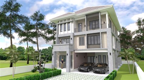 House design plans 10x14 m with 6 Bedrooms Pdf Full Plan