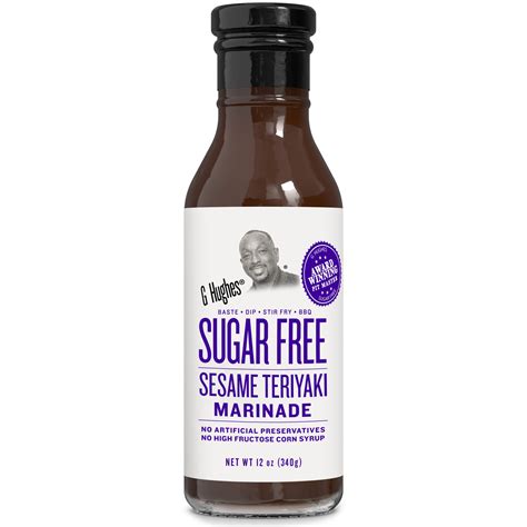 G Hughes Sesame Teriyaki Marinade 12 oz Gluten-Free Low Calorie ...