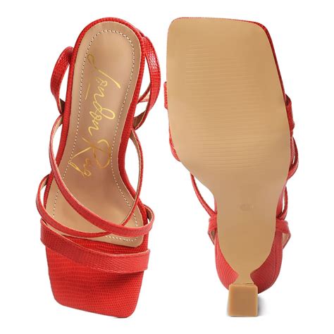 Buy London Rag Red Kitten Heel Sandals Online
