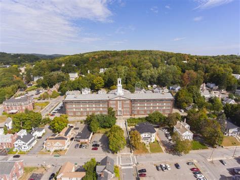 Fitchburg District Court Aerial View, Fitchburg, Massachusetts, USA ...