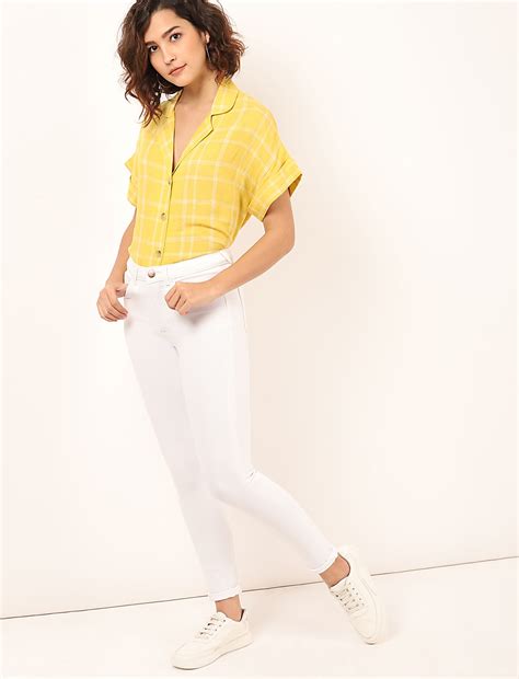 Buy Solid Skinny Fit Jeans at Marks & Spencer