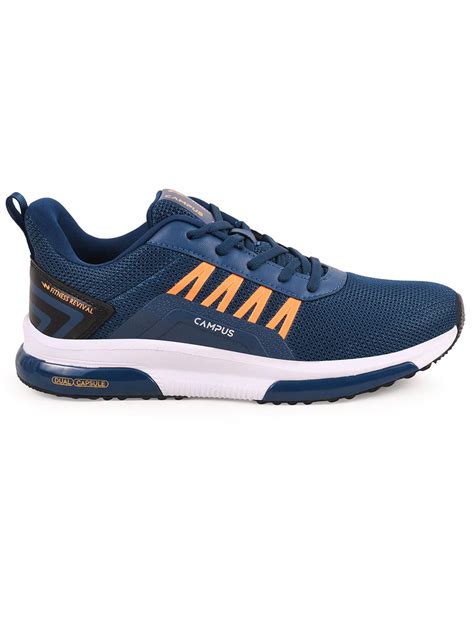 Buy Running Shoes For Men: Brazil-Pro-Moderate-Blu-Blk | Campus Shoes