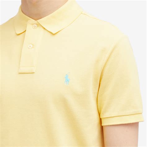 Polo Ralph Lauren Colour Shop Custom Fit Polo Shirt Corn Yellow | END. (AR)