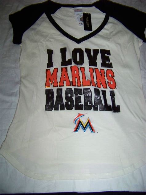 5th & Ocean Women's Miami Marlins Shirt NWT Medium | eBay
