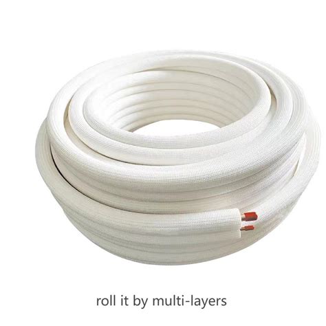 Jiahao Refrigeration 3/8" 1/2" 3/4" Thickness White PE Insulated Copper ...