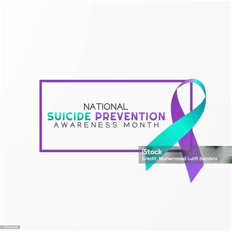 Suicide Prevention Awareness Month Vector Illustration Suitable For ...