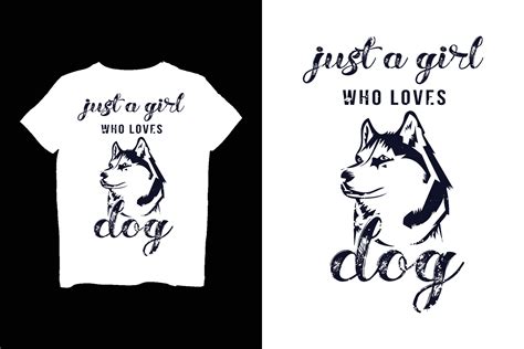 just a girl who loves dog t shirt 25837736 Vector Art at Vecteezy