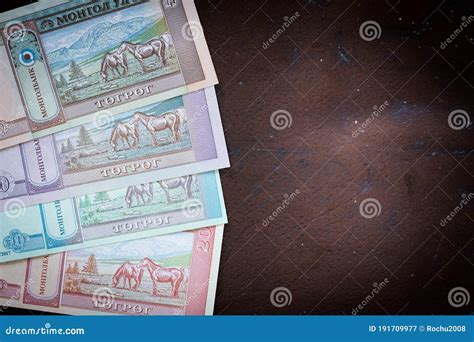 Mongolian Currency, Tugrik Money, Various Banknotes, Place for Text Stock Image - Image of ...