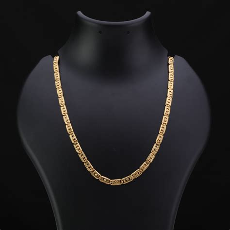 FreeMen micro plated nawabi biscuit chain for men FMC78 – Freemen®