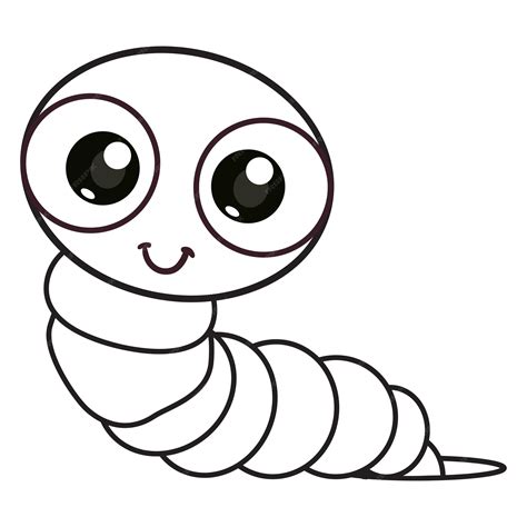 Worm Coloring Page