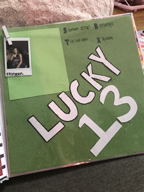 Shot Book Page 13 - 21st Birthday Ideas