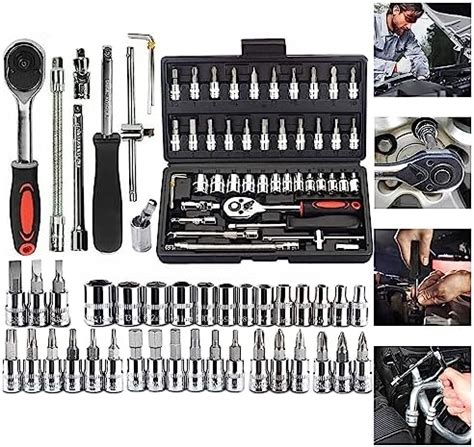Sument "Heavy Duty 46-In-1 Ratchet Socket Wrench Set - Chrome Vanadium ...