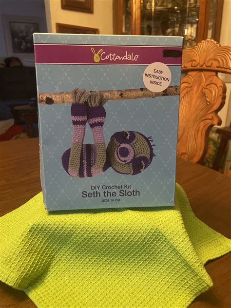 Crochet Kit Seth The Sloth New In Box | eBay