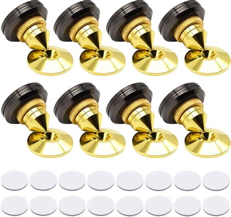 Awpeye Set of 8 Golden Speaker Spikes with Cone Base Pads India | Ubuy