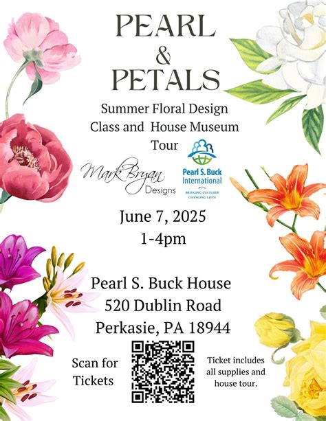 Summer Floral Design Class and House Museum Tour Combo, 520 Dublin Rd ...