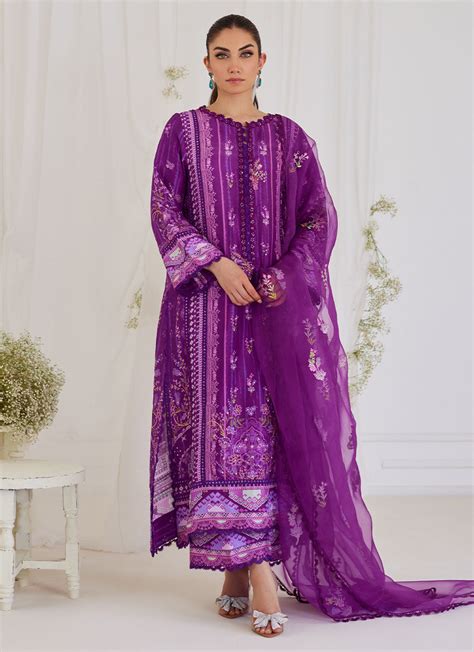 Tara Luxe Edit '24 - Ligia Plum Shirt And Dupatta – Nainpreet - The ...