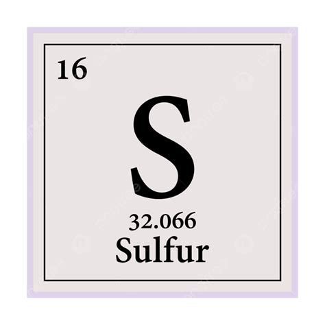 Sulphur Symbol Periodic Table