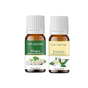 DIVASENSE Aroma Essential Oil for Aromatic Diffuser Jasmine and Mogra ...