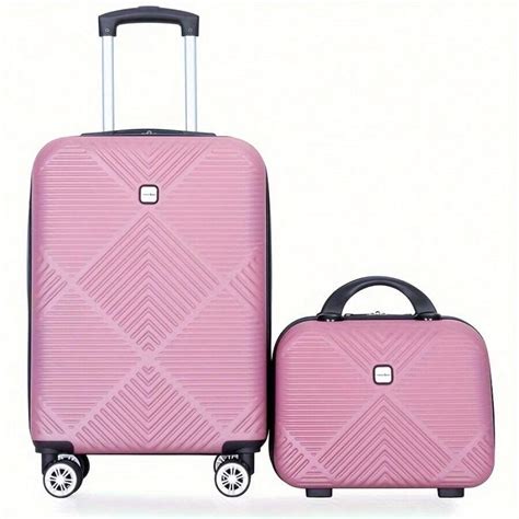 HOT-[2 Piece Efficient Carry-On Luggage] 2 Piece Luggage Set: Hardshell ...