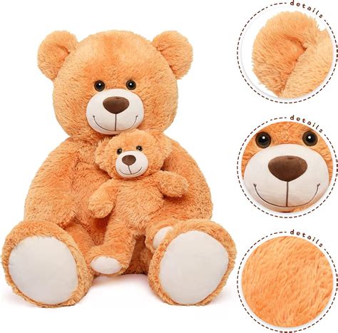 Buy MorisMos Giant Teddy Bear Stuffed Animal, 39 Soft Plush Toys Gifts ...