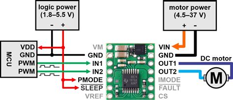 DRV8876 Single Brushed DC Motor Driver Carrier at MG Super Labs India