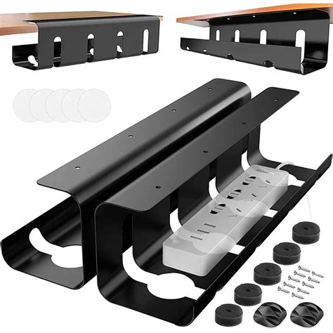Cable Management Scrivania Vassoio Per Cable Management Sotto Scrivania - Organizza Cavi Senza Forare, Con Clip Regolabili Portacavi Scrivania Amazon - Foto 10