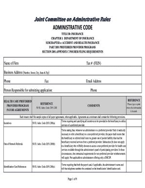 Fillable Online insurance illinois Application Guidelines For LHSO ...