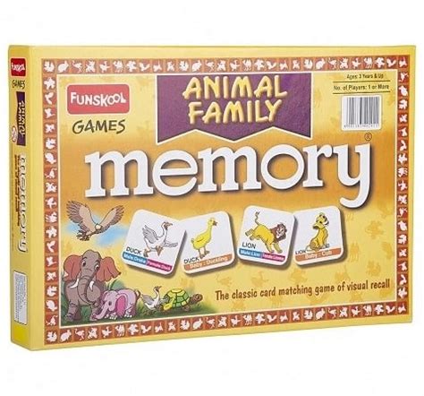 Buy Funskool Memory Animal Family for Board Game Kids age 12M ...