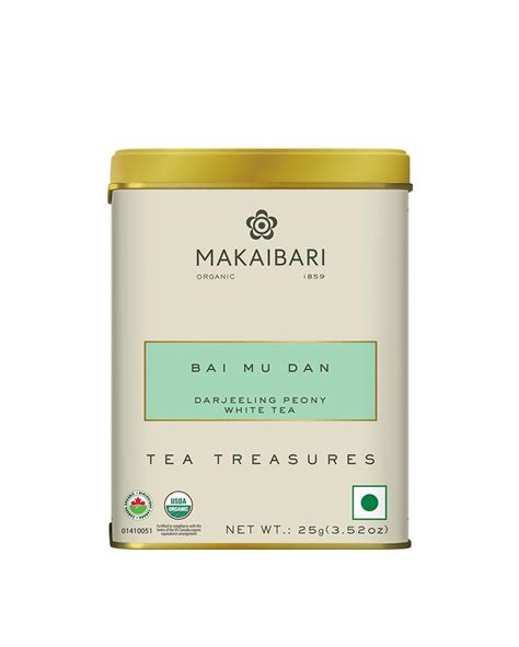 Makaibari Tea Treasures | Bai Mu Dan | Darjeeling Peony White Tea | 25 ...