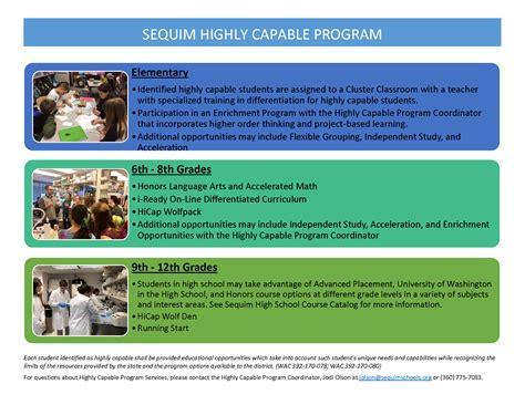 Highly Capable (Hi-Cap) - Sequim School District