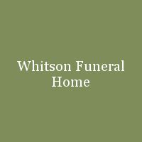 Recent Obituaries | Whitson Funeral Home