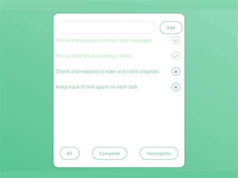 To Do List with Local Storage jQuery 的图像结果