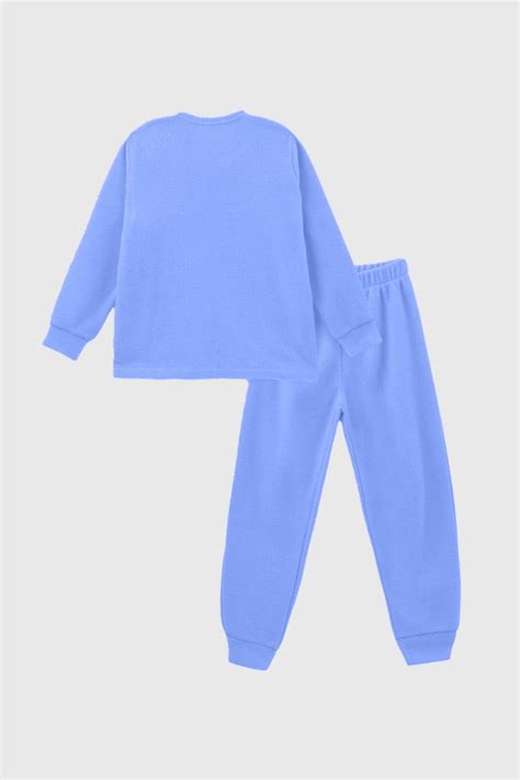 Blue Monster Print Kids Fleece Co-ord Sets | Nap Chief