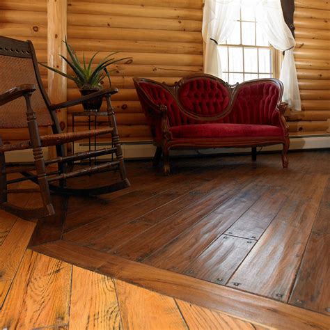Hand Scraped Wide Plank Walnut with Raised Pegs, Hand Beveled Edges ...