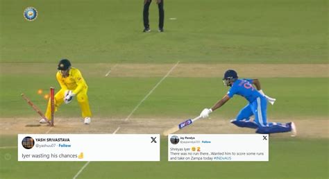 "Wasting his chances" - Fans react as Shreyas Iyer departs for 3 off 8 ...