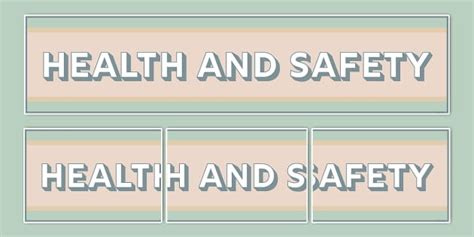3D Effect Health and Safety Display Banner (teacher made)