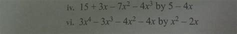 divide the following polynomial by trinomial - Brainly.in