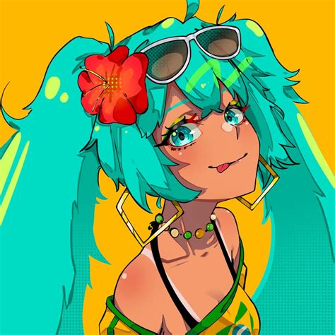 hatsune miku and brazilian miku (vocaloid) drawn by trooves | Danbooru