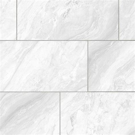 Harmony White Polished Porcelain Tile | Floor and Decor