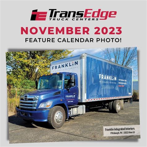 TransEdge Truck Centers on LinkedIn: Celebrating our November calendar ...