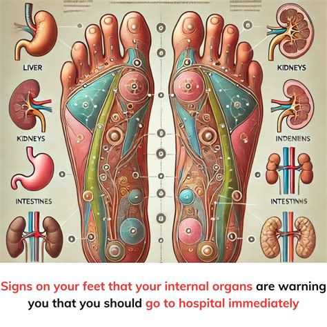 Signs on your feet that your internal organs are warning you that you should go to hospital ...