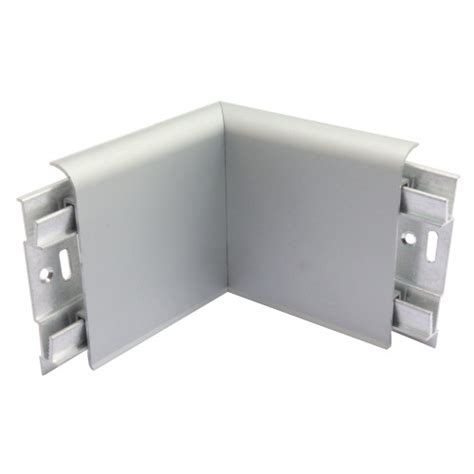 Aluminium Clip on Skirting Pre-Formed External Corners -Genesis