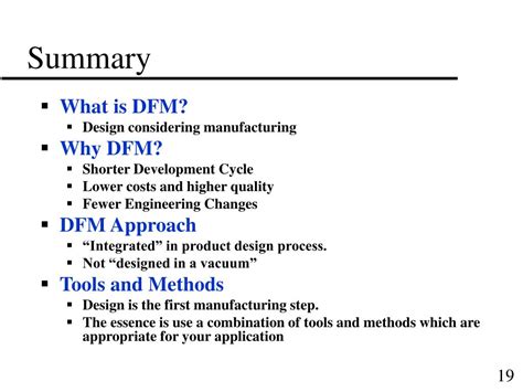 Image result for DFM Tool Example for Design