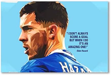 100Yellow® Eden Hazard With Inspirational Digital Quotes Printed ...