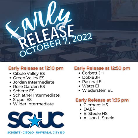 Schertz-Cibolo-Universal City ISD (SCUCISD) - Reminder: tomorrow is an ...