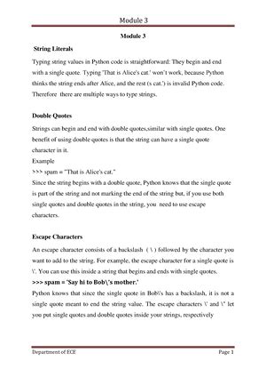 POM- Module 1 - Introduction to electrical engineering - Studocu