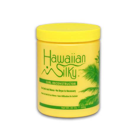 Amazon.com : Hawaiian Silky curl reconstructor 20 ounce, Yellow, 20 ...