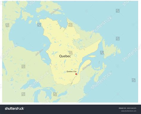 Map Canadas Provinces Quebec Quebec City Stock Vector (Royalty Free) 2602166325 | Shutterstock