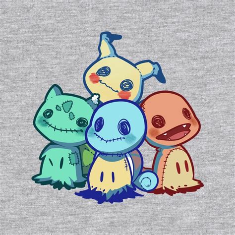 Starterkyus-mens basic tee-digitoonie by TeeFury | Cute pokemon ...